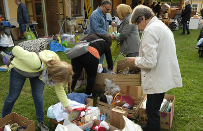 Gut besucht war der Flohmarkt im Jahr 2019.